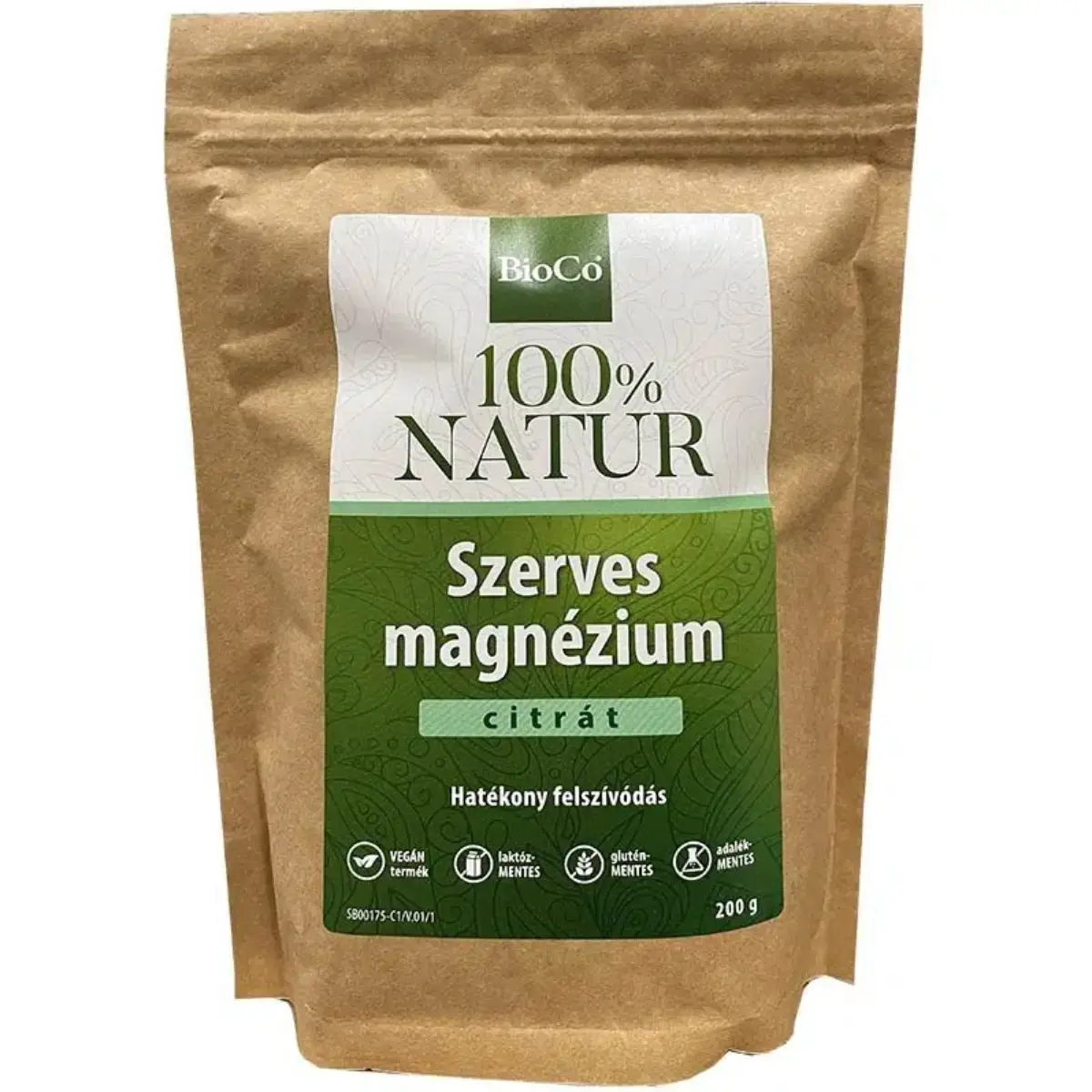 BioCo 100% NATUR Szerves Magnézium Citrát por – 200g