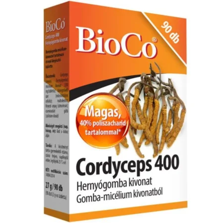BioCo Cordyceps – kínai hernyógomba tabletta – 90db