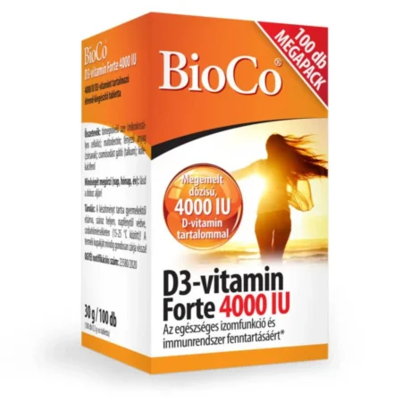 BioCo D3-vitamin Forte 4000 IU tabletta – 100db