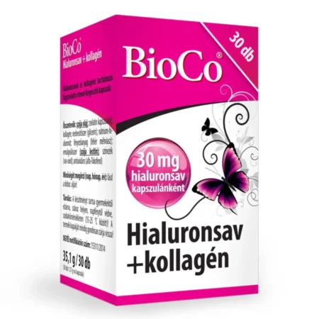 BioCo Hyaluronsav + Kollagén kapszula – 30db