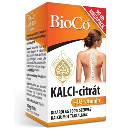 BioCo KALCI-citrát D3-vitamin megapack – 90db