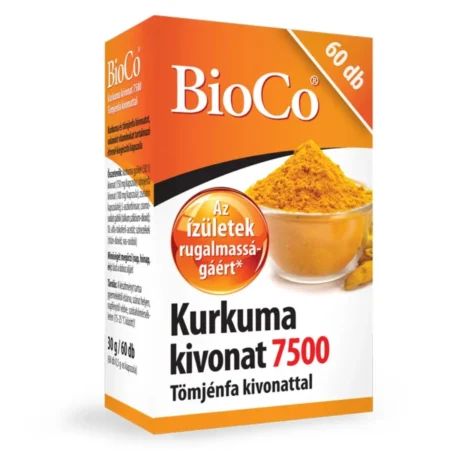 BioCo Kurkuma kivonat 7500mg Tömjénfa kivonattal kapszula – 60db