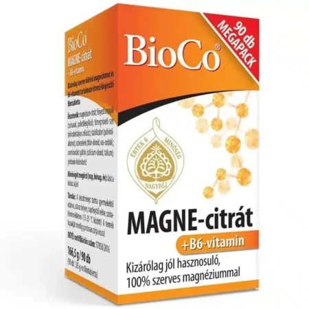 BioCo MAGNE-citrát + B6-vitamin tabletta Megapack – 90db