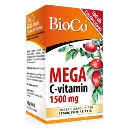 BioCo Mega C-vitamin 1500mg RETARD filmtabletta – 100db