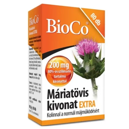 BioCo máriatövis extra kivonat tabletta – 80db