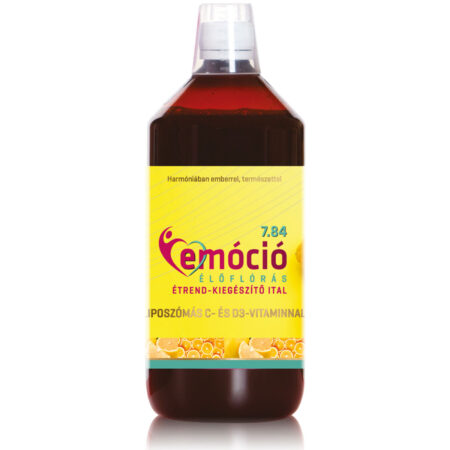 Emóció 7.84 élőflórás, magas antioxidáns tartalmú étrendkiegészítő ital Liposzómás C- és D3 vitaminnal – 1000ml