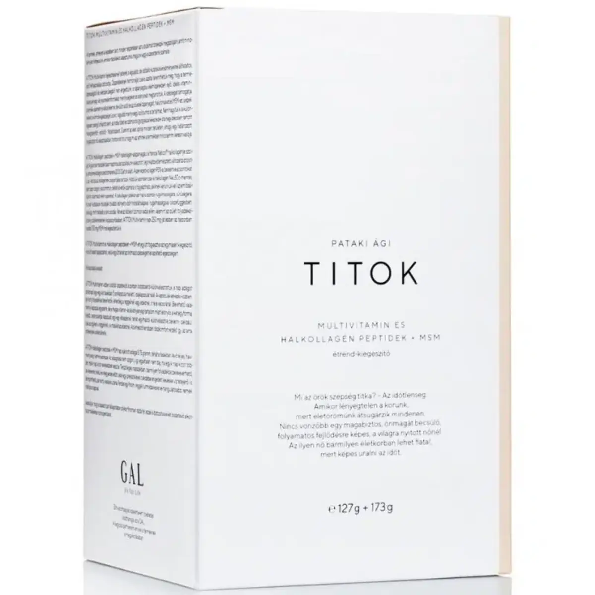 GAL TITOK Multivitamin és Halkollagén peptidek + MSM italpor – 127g+173g