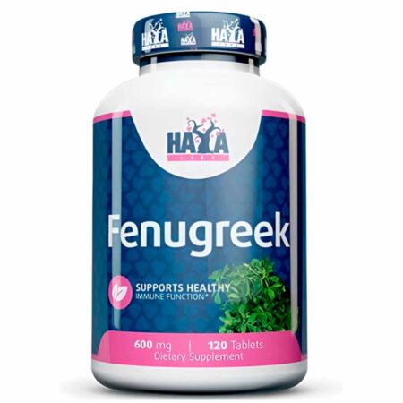 HAYA LABS – Fenugreek, Görögszéna 600 mg / 120 tabletta