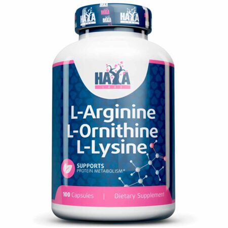 HAYA LABS – L-Arginine L-Ornithine L-Lysine /100 kapszula