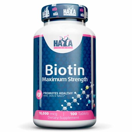 HAYA LABS – Biotin Maximum Strength 10 000 mcg. / 100 adag