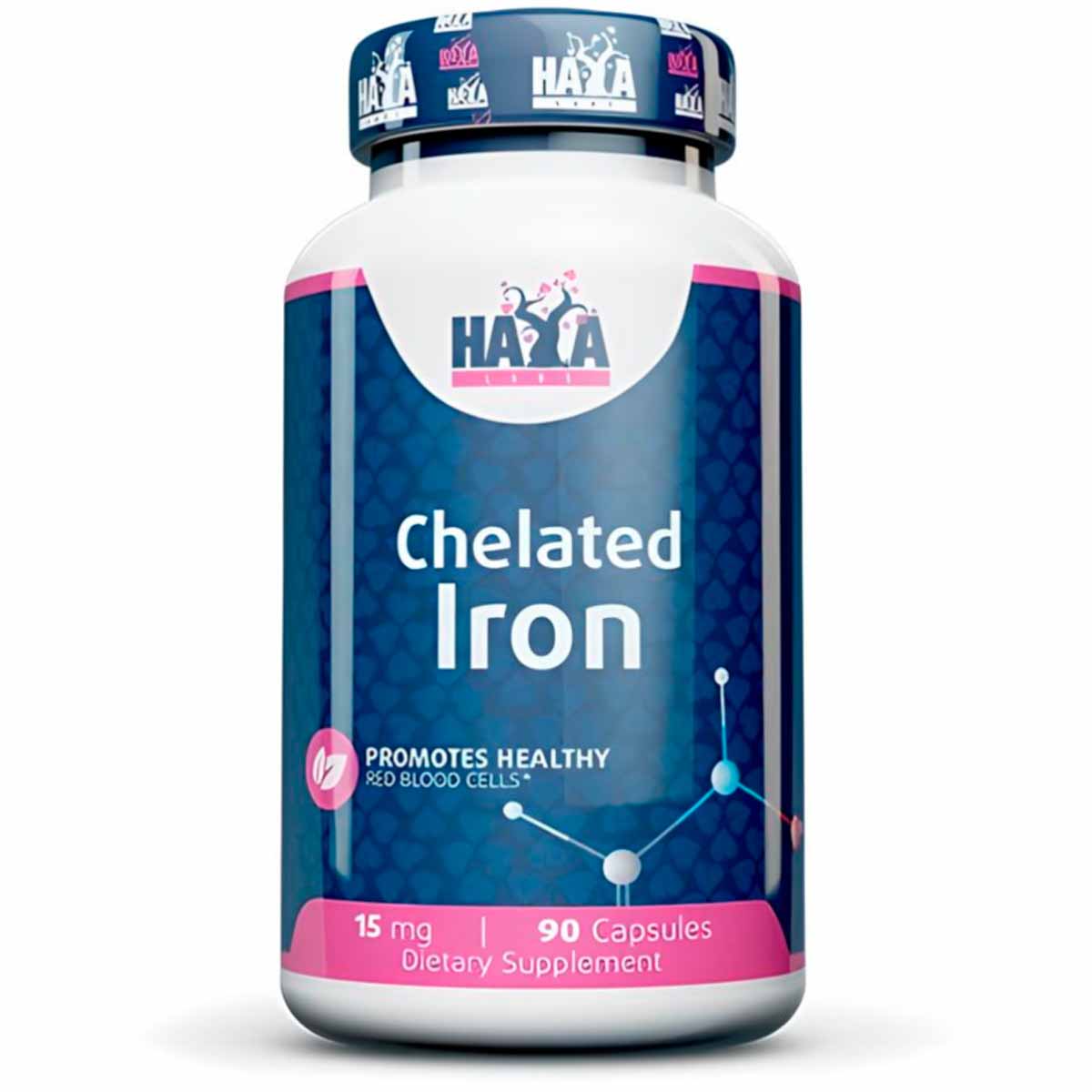 HAYA LABS – Chelated Iron (kelátozott vas) / 90 kapszula