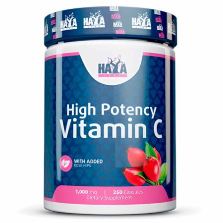 HAYA LABS – High Potency C vitamin Csipkebogyóval 1000mg / 250 kapszula