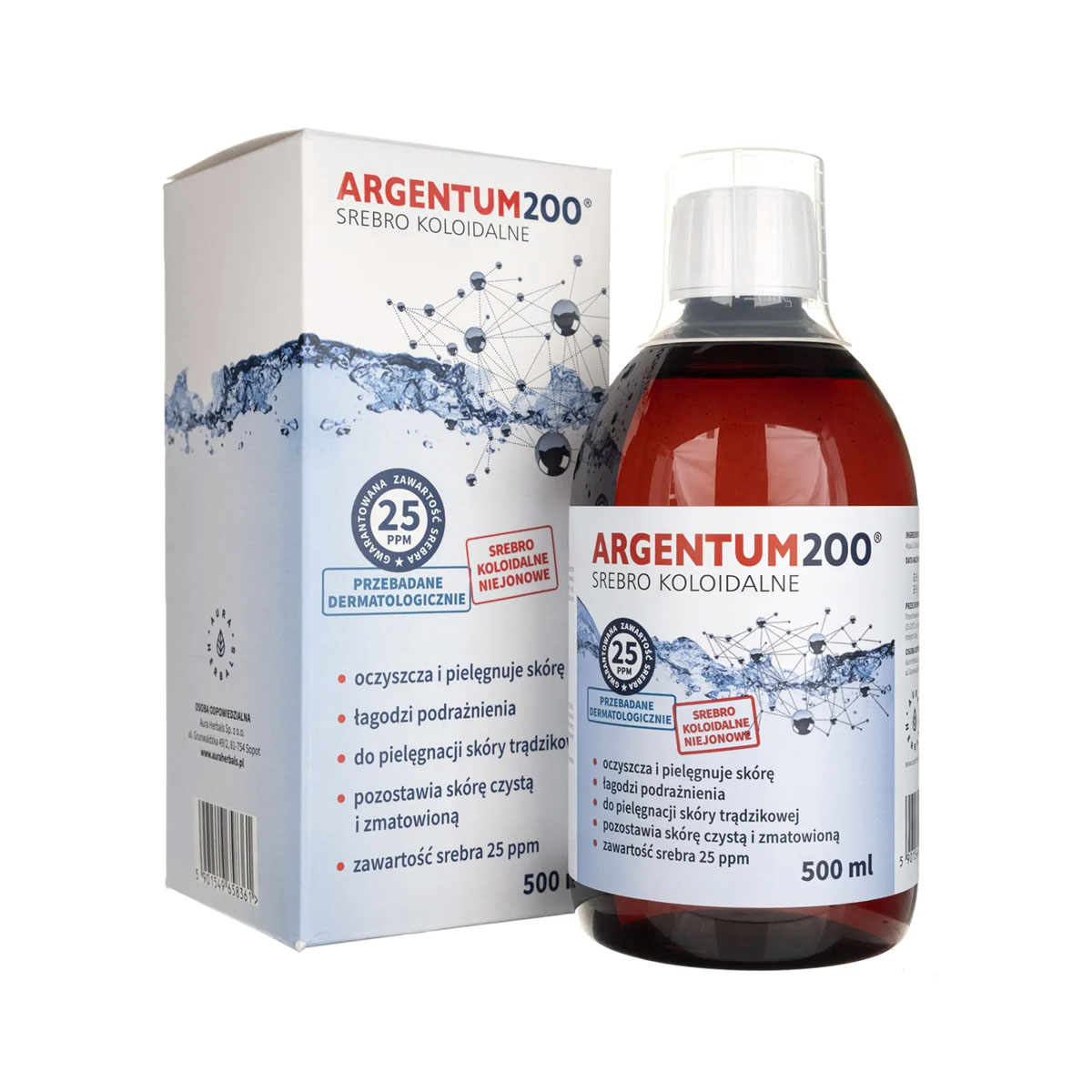 ARGENTUM 200 EZÜST KOLLOID 500 ML -25ppm