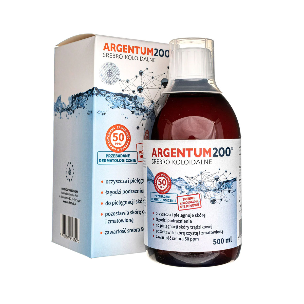 ARGENTUM 200 EZÜST KOLLOID 500 ML -50ppm
